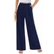 thumbnail image 2 of Pantalones PRETTYGARDEN Palazzo Mujer Azul Marino Tiro Alto Talle Pequeño, 2 of 9