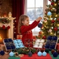 thumbnail image 4 of Dark Green Velvet Christmas Ball Ornaments, 6 Piece Christmas Tree Ornaments Set Flocked Christmas Decorations for Home Holiday Party, 6 Count, 4 of 6
