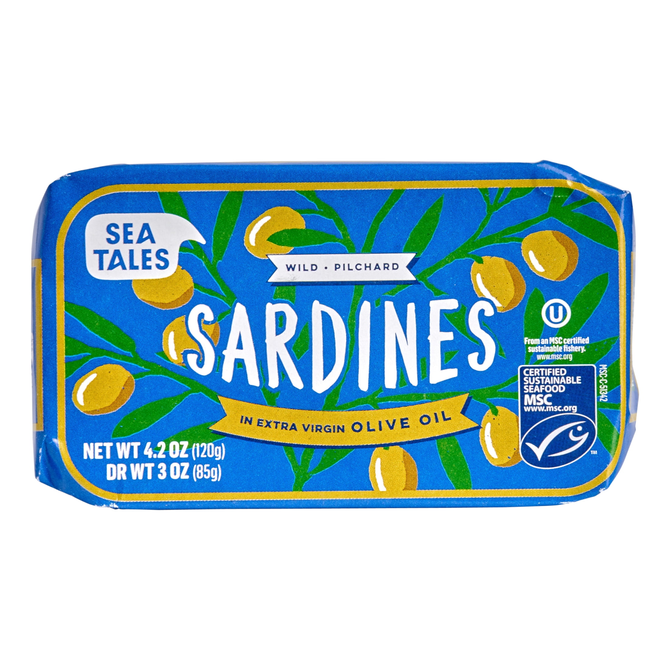 Sea Tales MSC Wild Caught Sardines in Extra Virgin Olive Oil (HW)