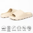 thumbnail image 2 of BERANMEY Cloud Slippers for Women and Men Soft Ultra Cushion Pillow Slide Sandals Summer Beach Shoes with Thick Sole, 2 of 9