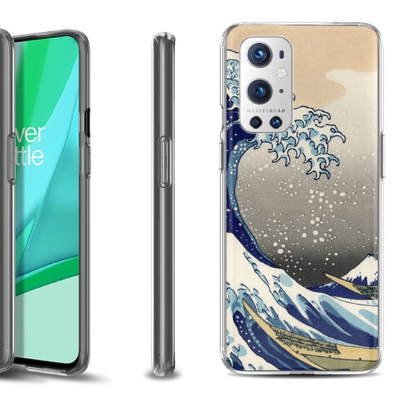 Slim-Fit Flexible TPU Gel Phone Case Compatible with OnePlus 9 PRO 5G, by OneToughShield ® - Great Wave
