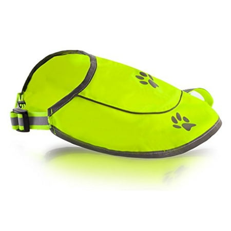 Dog Safety Reflective VestDog Safety Reflective Vest -Hunting Waterproof Yellow Vest for Best Visibility at Day and Night with Claps, Connectors Comfortable Adjustable Size Size M - Yellow