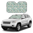 thumbnail image 4 of Bingfone Floral In Teal Car Windshield Sunshade,Sun Foldable Sun Shield Sun Visor for Car - Medium, 4 of 8