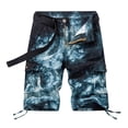 thumbnail image 2 of SDNall Mens Shorts Men Casual Solid Zipper Button Multi-Pocket Cropped Cargo Shorts Mens Shorts, 2 of 9
