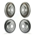 thumbnail image 1 of Genius Front Rear Coated Disc Brake Rotors Kit for Car 2012-2015 Land Rover Range Evoque KG-101113, 1 of 9