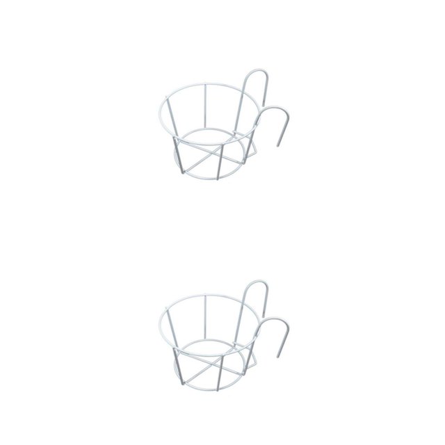 Injueey Plant Small Design Pot Stand Plant And Indoor Indoor Indoor Plant Plant Minimalist Design With Easy Plant Durable Blanco Tamaño grande 25㎝ 2piezas