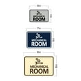 thumbnail image 4 of Classic Framed Mechanical Room Sign (Brushed Silver) - Medium, 4 of 4