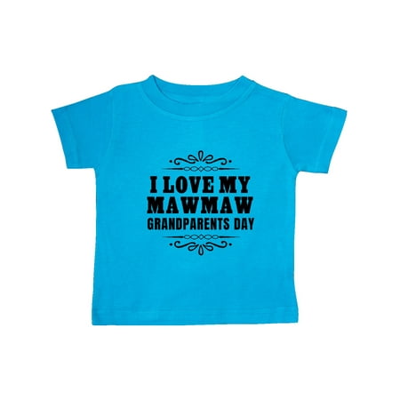 

Inktastic Grandparents Day I Love My Mawmaw Gift Baby Boy or Baby Girl T-Shirt