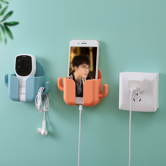 Soporte Para Teléfono Para Montaje En Pared, Diseño De Gancho, Multifuncional, Práctico, Sin Orificios, Adhesivo Para Montaje En Pared, Soporte Para Teléfono Celular Para
