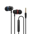 thumbnail image 1 of Auriculares intrauditivos para teléfono móvil con graves potentes, control por cable y micrófono estéreo, aptos para Android, duraderos, 1 of 1