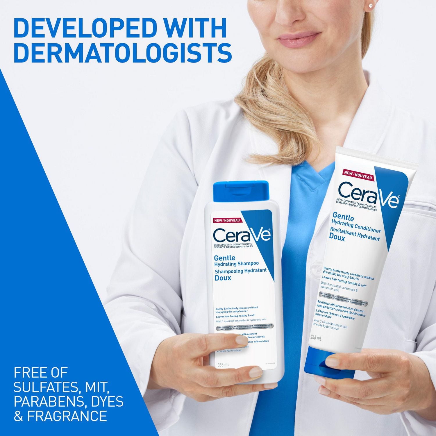 CeraVe Hydrating Hair Conditioner for Men & Women, Gently Cleanses without Stripping Moisture, Leaves Hair Feeling Healthy & Soft, 266mL, For Soft & Healthy Hair