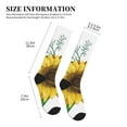 thumbnail image 2 of Lsque Sunflowers (2) Pattern Sport Compression Socks for Men & Women 15-20 mmHg Knee High Nurse Pregnant Running Medical and Travel Athletic, 2 of 6