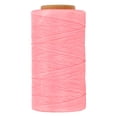 thumbnail image 1 of Hilo encerado plano Uxcell para coser cuero para reparar zapatos, bolsas, billeteras, fabricación de joyas, manualidades de cuero, rosa, 1 of 7
