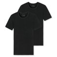 thumbnail image 1 of SCHIESSER Paquete de Dos Camisetas para Hombre - Serie "95/5", Cuello Redondo, S-XXL Negro XL (X-Large), 1 of 3
