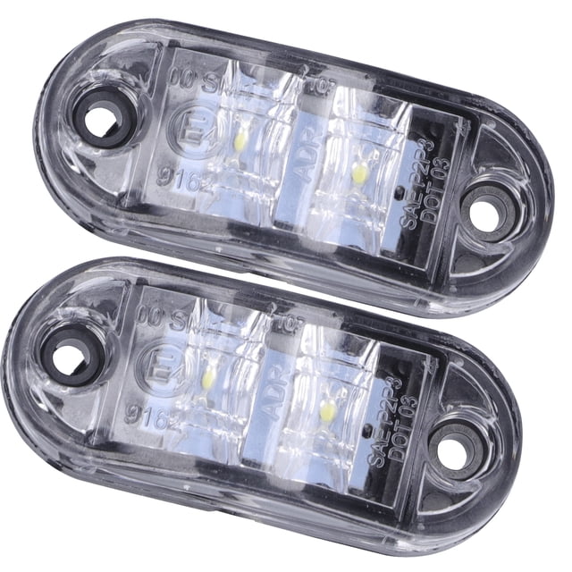 2LED Side Marker Light High Brightness Turn Lamp 10-30V for Cars, Trucks, Trailers, RVs