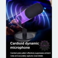 thumbnail image 2 of Micrófono Dinámico de Escritorio USB/XLR RGB para Podcasting, Grabación, Juegos y Transmisión en . Micrófono Dinámico XLR/USB., 2 of 5