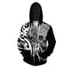 thumbnail image 2 of Sudadera con capucha cómoda y con estampado de calavera personalizada para hombre, con cremallera, de gran tamaño, moderna y versátil, 2 of 4