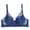 Dark Blue, variant on Plus Size Front Closure Lace Bra for Women Thin Push Up Breathable Lightweight Comfortable Daily Underwear