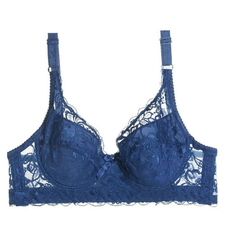 

asdoklhq Bras for Women Womens Plus Size Clearance $5 Women Yoga Sports Front Closure Extra-Elastic Breathable Lace Trim Bra Underwear