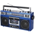 thumbnail image 1 of Radiocasetera QFX Azul Bluetooth con Conversión a MP3 y Ecualizador de 3 Bandas Am/Fm, 1 of 7