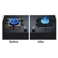 thumbnail image 6 of ionze Clearance! 2 PC Stove Burner Covers, Double Thickness,8 Pcs,Gas Stove Burner Liners,Non-stick Reusable Gas Range Stove Top Covers for Kitchen,Cuttable,Easy to Clean （Black）, 6 of 7