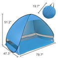 thumbnail image 2 of Unique Bargains Automatic Beach Sun Shade Tent Portable Shade Canopy 2-3 Person Blue, 2 of 7