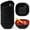 12 piece Black, variant on 6 Pack 4.5oz Eco Wheat Straw Mini Dipping Bowls, Unbreakable Multi-Color Plastic Ramekins, Reusable Sauce Cups for Ketchup, Condiments & Mini Desserts