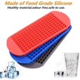 thumbnail image 3 of Mini Ice Cube Trays - Great for Small Crushed Ice - Silicone Ice Tray Molds, 3 Pack, 3 of 6