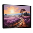 thumbnail image 2 of Designart "Countryside The Violet landscape I" Landscapes Floater Framed Canvas Print, 2 of 7