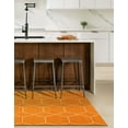 thumbnail image 7 of Unique Loom Trellis Frieze Collection Area Rug - Geometric (7' 10" x 11' Rectangle Orange/Ivory), 7 of 7