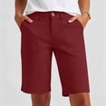 thumbnail image 2 of Bermuda Golf Shorts For Women Quick Dry Active Shorts Knee Length High Waisted Elastic Short Pant Baggy Relaxed Fit Lounge Breathable Sweat-Pant - (Above Knee-Length Style), 2 of 8