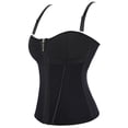 thumbnail image 4 of Stamzod Waist Trainer for Women Corset Shapewear with Zipper Women'S Waist Cincher Tank Top with Adjustable Straps Black C L, 4 of 8