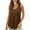 Brown, variant on AherBiu Tank Tops for Women Roundneck Sleeveless Tunic Tshirt Summer Casual Loose Stretchy Cami Tanks Tees