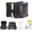 Flat Black, variant on QinaQin 55L Motorcycle Top Case, Universal Aluminum Rear Trunk, Lockable Waterproof Motorbike Tail Box with Reflective Strips,Flat Black