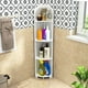 thumbnail image 3 of Estante esquinero para baño, estante de plástico para encimera de baño, organizador lateral para baño, 3 of 8