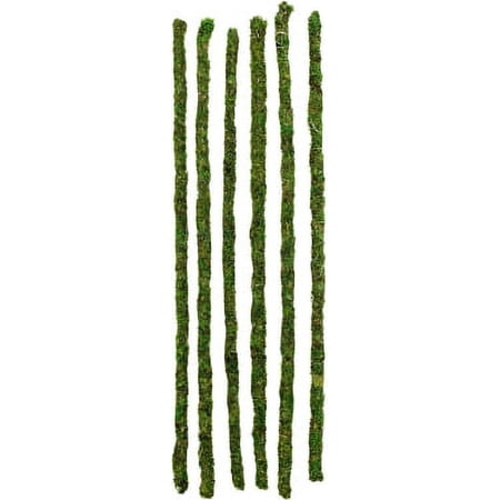 Galapagos Mossy Sticks, 32in 6 Pcs Terrarium Habitat Décor Reptile