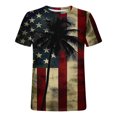 thumbnail image 4 of FAFWYP Mens Big & Tall 3D American Flag Print T-Shirt Independence Day Shirt for Men 4th of July Tops Patriotic Summer Short Sleeve Tees, 4 of 5