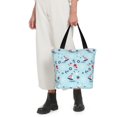 thumbnail image 5 of Kll Tote Bag For Women Sailboats Anchors Print Shopping Grocery Reusable Bags For Office School Shopping Travel, 5 of 7