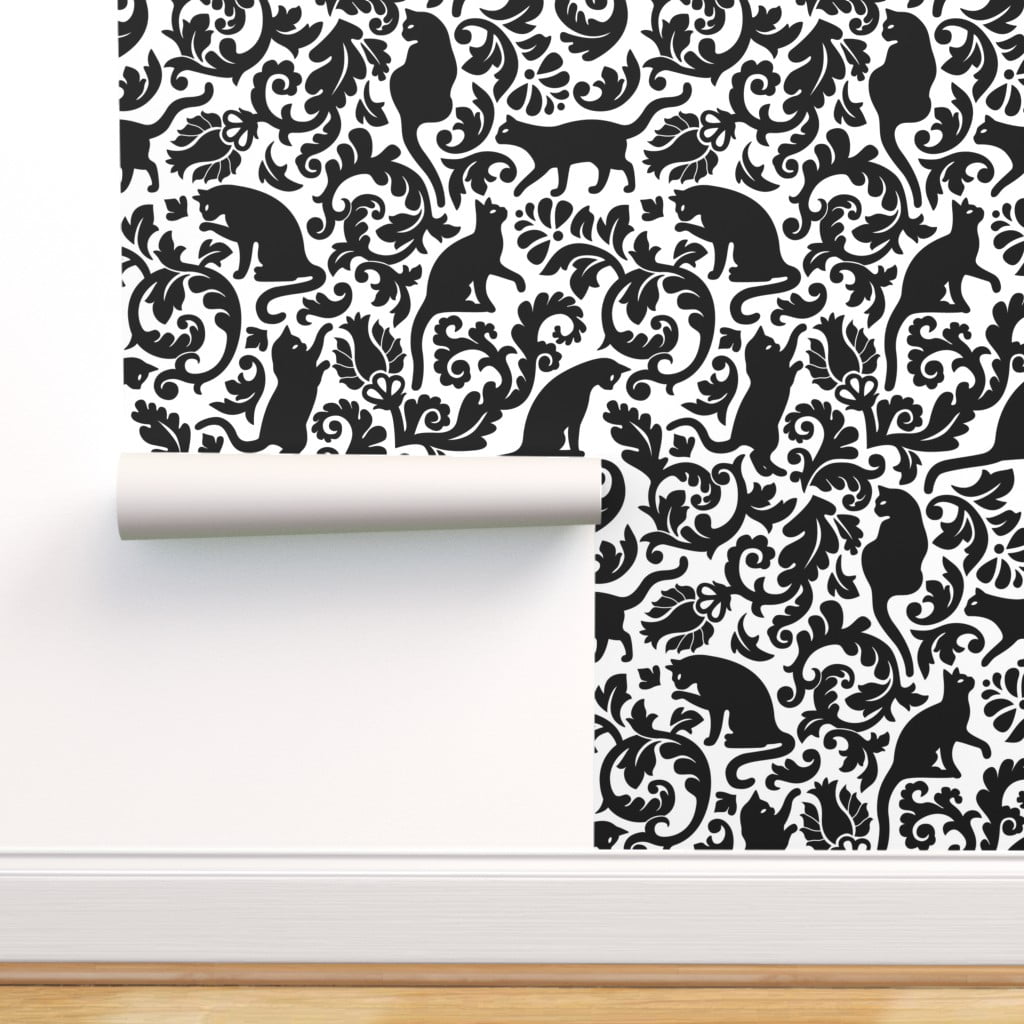Buy doodad 45cm x 300cm Cute cat Kids Room wallpaper for walls  Self  adhesive vinyl wallpaper DIY wall stickers  wall decor for living room  home bedroom kitchen bathroom furniture shops