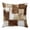 Dark Brown, variant on Throw Pillow Covers, Black Gray Patchwork 24x24 Pillow Covers for Couch/Sofa/Bed, Abstract Minimalist Geometric Art Decorative Square Linen Cushion Pillowcase for Home Decor