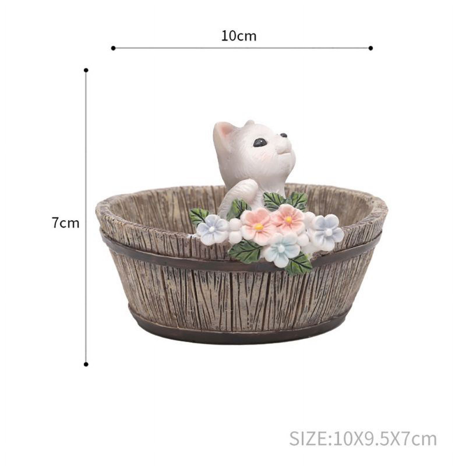 Cute Animal Meaty Flower Pot American Country Style Succulent Pots Resin Mini Flower Pots Fashion Flower Pots Planters - image 2 of 2