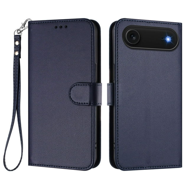 GANGXUN Wallet Case for iPhone 17 Air – Magnetic Closure, RFID Blocking, Wrist Strap, Wireless Charging Compatible
