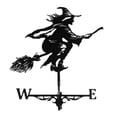thumbnail image 2 of Weathervane Weather Wind Speed Weather Vane Vane Wind Direction Indicator Measuring Tool Garden Yard, Easy to Assemble Witch Black, 2 of 8