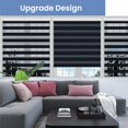 thumbnail image 6 of Lauren Taylor Cordless Light Filtering 100% Polyester Roller Shade, Black 48" x 84", 6 of 7