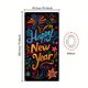 thumbnail image 3 of Tapices Feliz Año Nuevo Cubierta de Puerta Decoración Cubierta de Puerta Colgante de Puerta Decoración de Fiesta Cubierta de Puerta Tapiz Cubierta de Puerta, 3 of 9