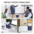 thumbnail image 7 of Leather Tissue Box Cover Square - colorful stingray dotted line cute Waterproof Tissue Box Holder Paper Case Organizer Dispenser for Modern Home Office Room Home Bathroom Decor, 7 of 7