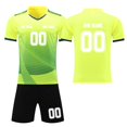 thumbnail image 1 of Custom Football Kit Set for Adult and Child, Name Number Team Logo DIY Family Match Personalized Jersey Shirt Shorts Set, Dad and Son Matching Outfits Yellow XXL, 1 of 6