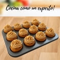 thumbnail image 4 of Charolas Para Hornear Repostería con 1 Molde Cupcake, 1 Molde Pastel, 1 Molde Pay, 40 Capacillos o Envolturas para Panques, 1 Charola Galletas - Segos, 4 of 5