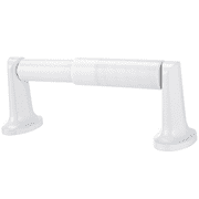 Mainstays Oval Style Wall Mounted Toilet Tissue Paper Roll Holder, White Finish