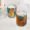 thumbnail image 5 of Two Chickens Flowers Oil Painting Translucent Plastic Cans Storage Canisters with Lid Set of 2, 5 of 7